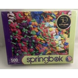 Springbok Fruit Flavors Candy 500 pc Jigsaw Puzzle Family Fun NIB Sealed